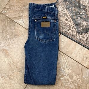 Wrangler Dark Blue Straight Jeans